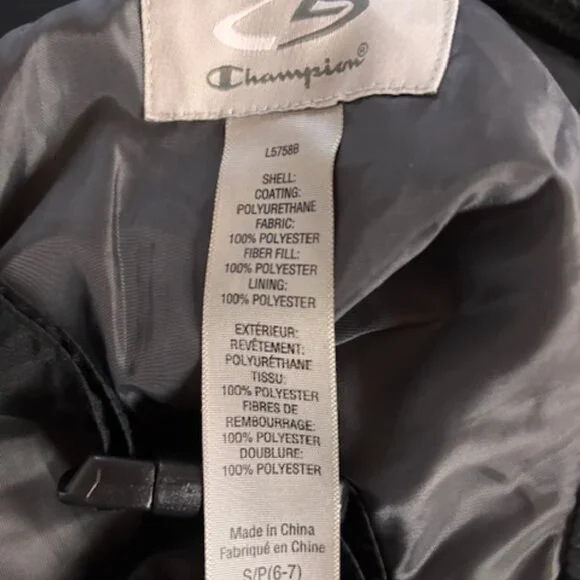 Champion Black Venture Dry Bib Overall ski/snow pants Child 6/7 - Picture 3 of 4